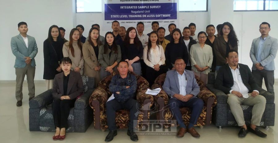 Training on eLISS software was organized by the Department of AH & Veterinary Services for all the Integrated Sample Survey in the Directorate. (DIPR Photo)